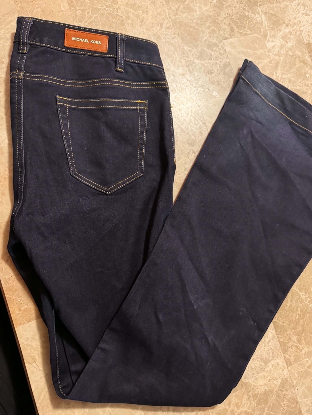 Michael Kors Men’s Navy Slim Straight Jeans